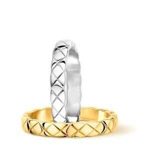 Coco Crush Elegant Gold-Tone Thin Ring Size 6